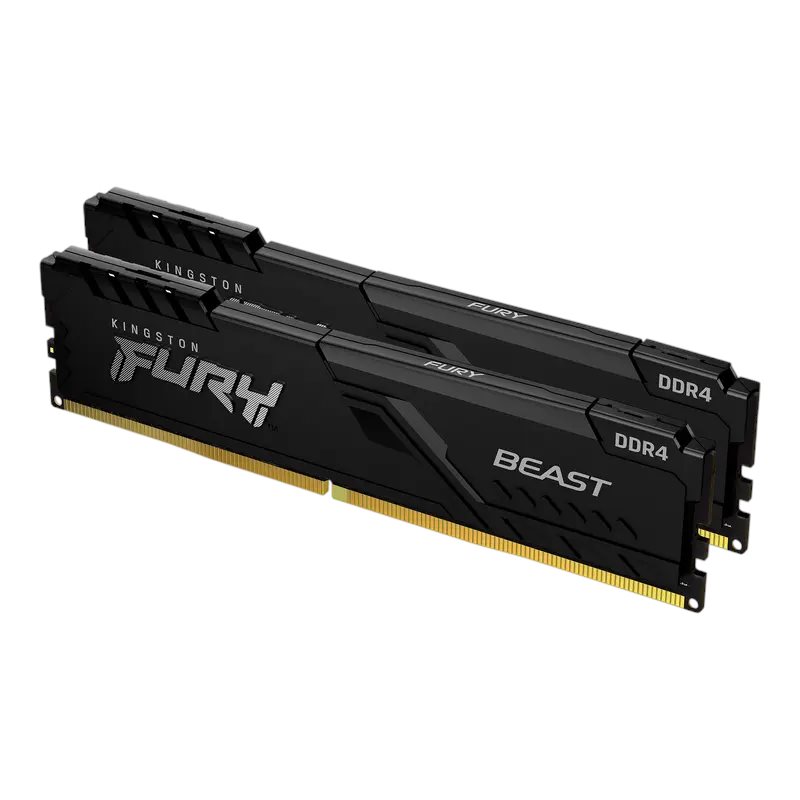 Memorie RAM Kingston FURY Beast 32GB DDR4-3200MHz Kit (KF432C16BB1K2/32WP)