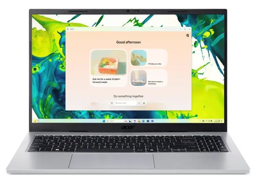 Ноутбук ACER Aspire Go 15 AG15-72P (Intel Core 5 120U, 16GB, 512GB, Linux) Pure Silver