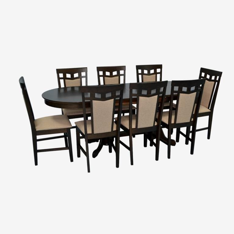 Обеденный набор Evelin HV-31N Chocolate + 8 Deepa R Chocolate/NV-3WP