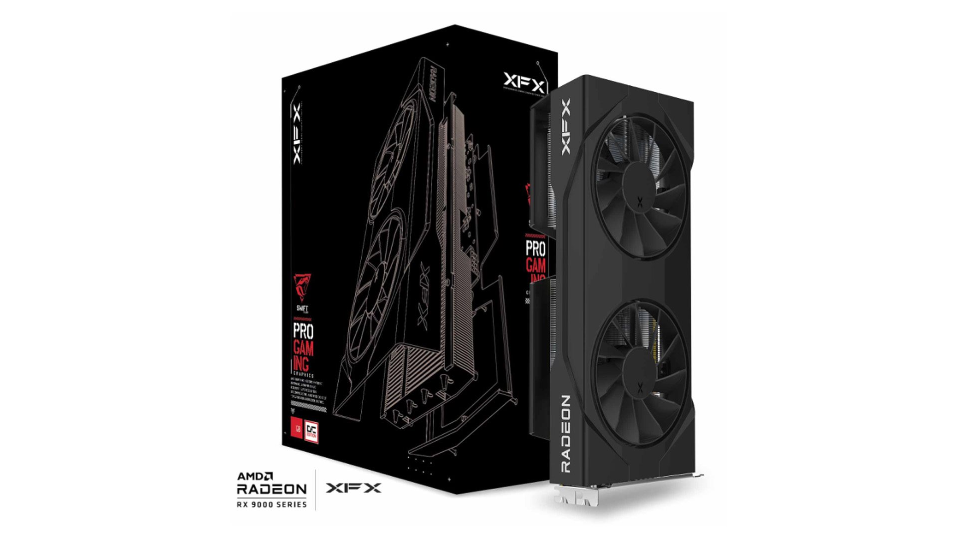 Placă video XFX Radeon RX 9060 XT Swift OC 16GB