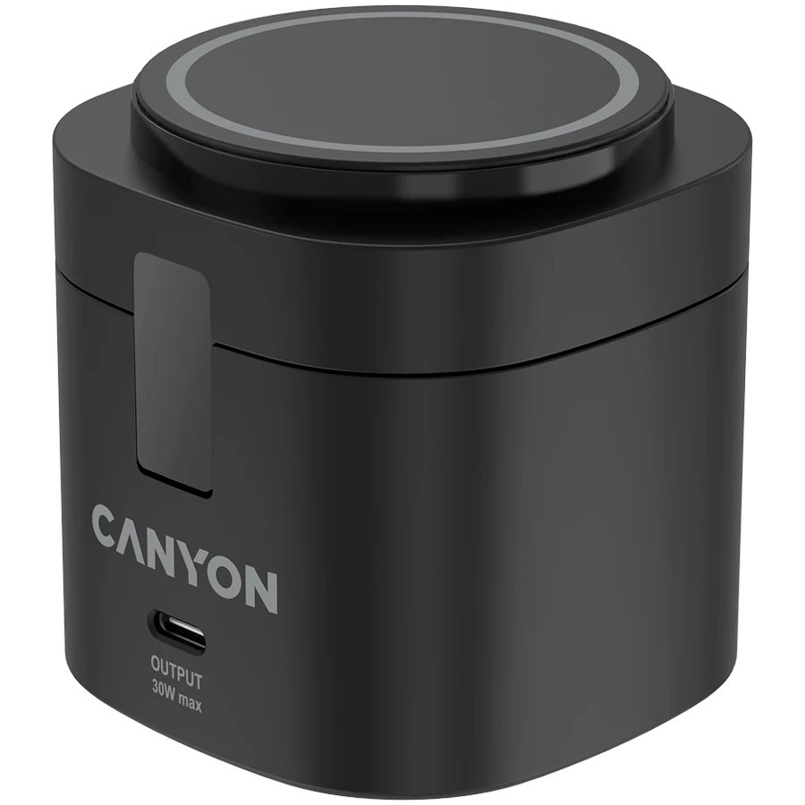 Încărcător wireless Canyon 4 in 1, Black