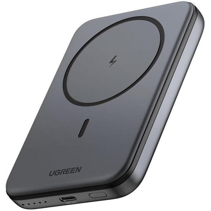 Внешний аккумулятор UGREEN Mini Qi 10000mAh, Space Grey