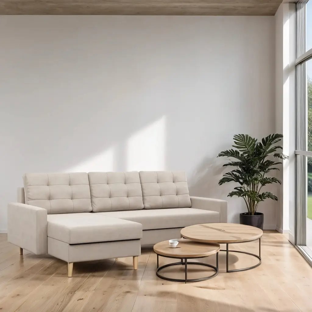 Canapea colțar Magnifico Meble Blank LL Bonell Paros 02 Beige