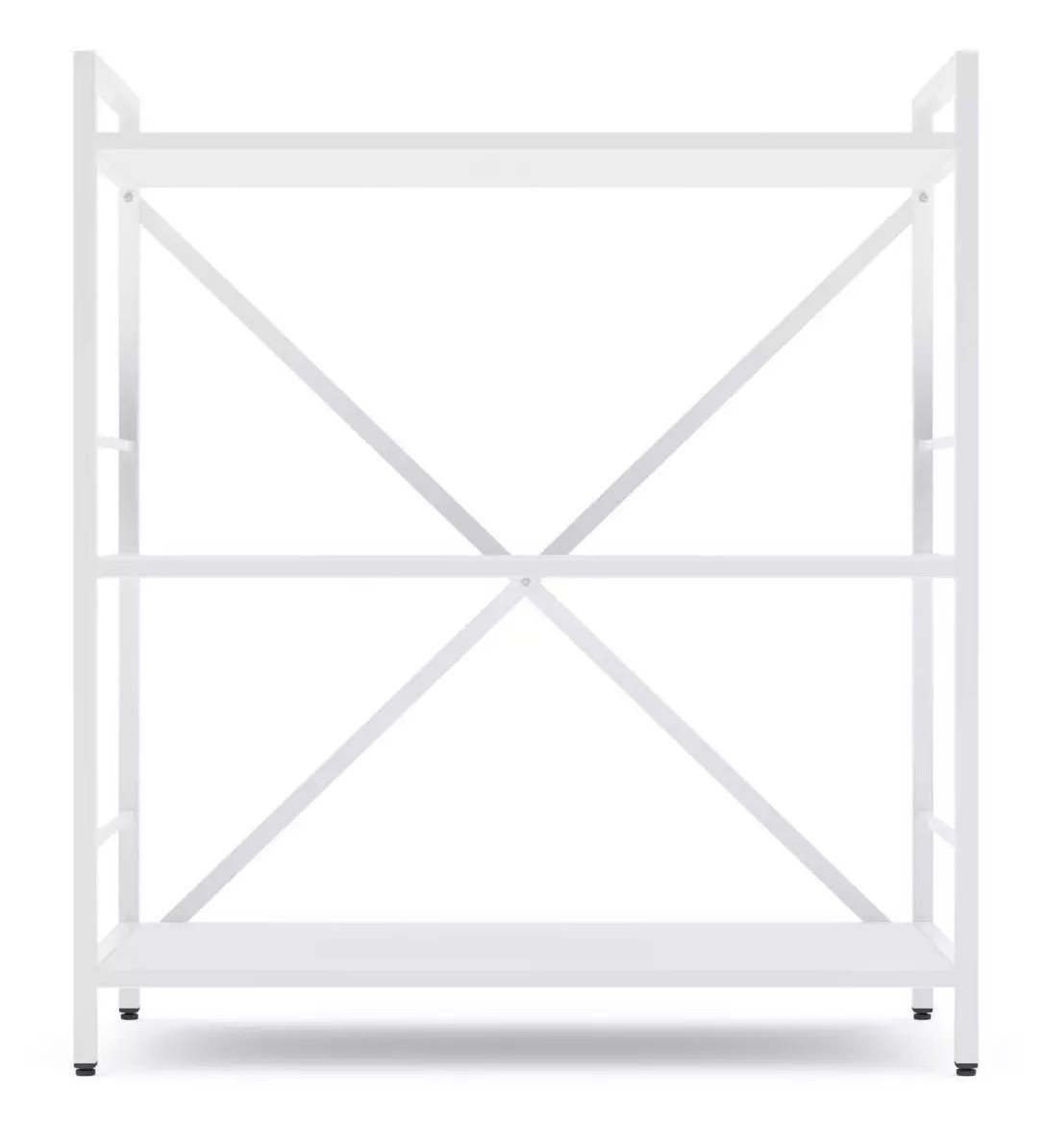 Стеллаж Nex Loft 900x800x400 мм, 3 полки, White/ White