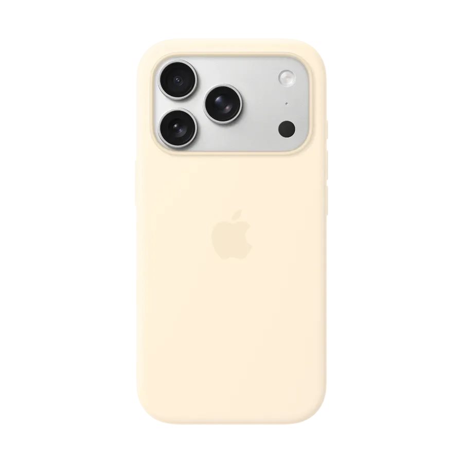 Чехол Apple Silicone Case with MagSafe для iPhone 17 Pro — Vanilla