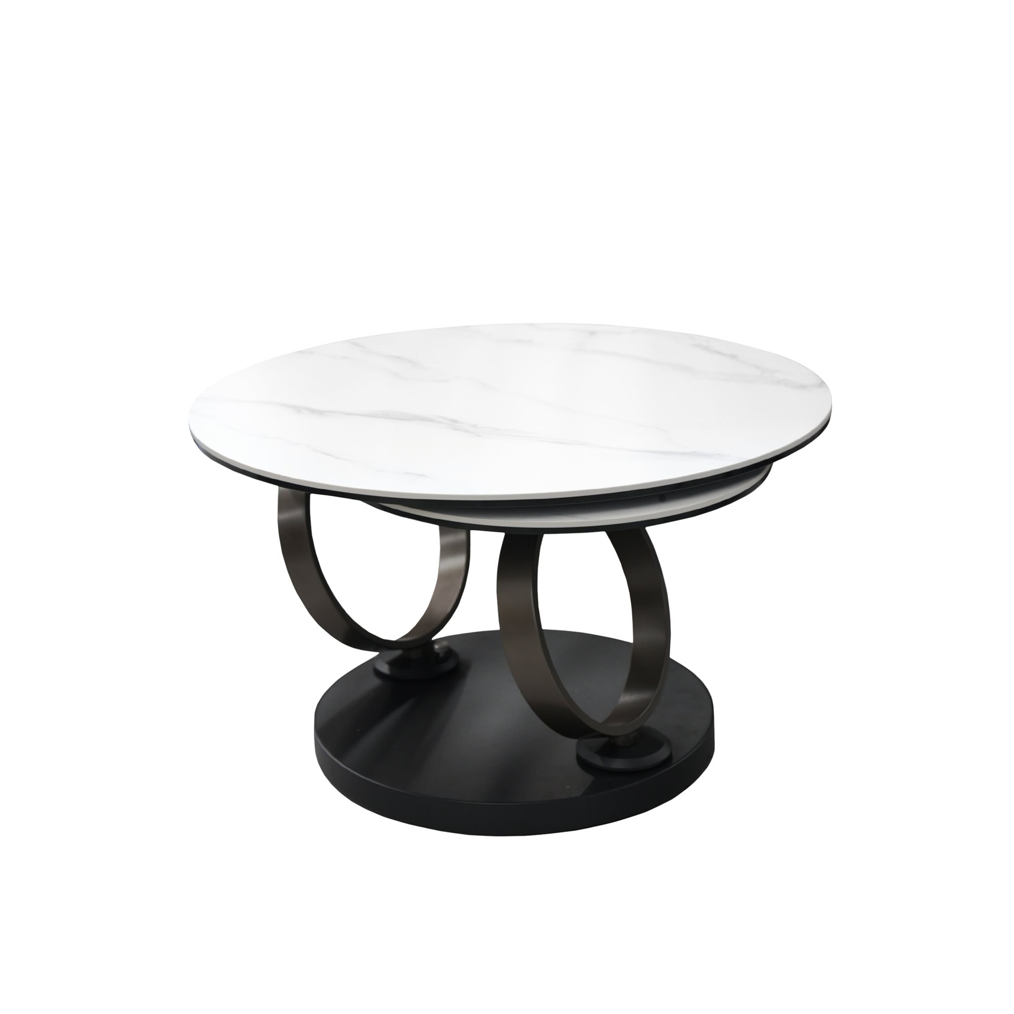 Masa de cafea Dion Matte White Marble