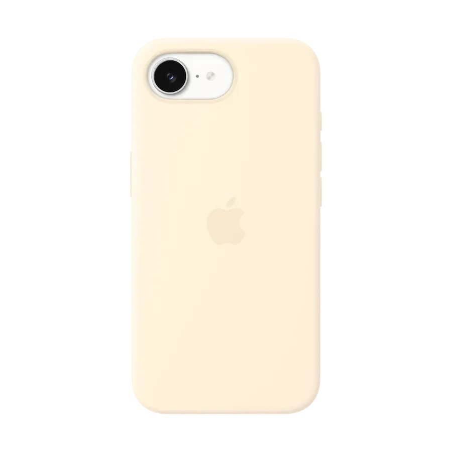 Чехол Apple Silicone with MagSafe для iPhone 17e — Vanilla