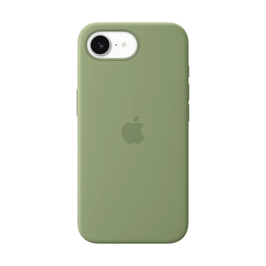 Чехол Apple Silicone MagSafe для iPhone 17e — Light Moss