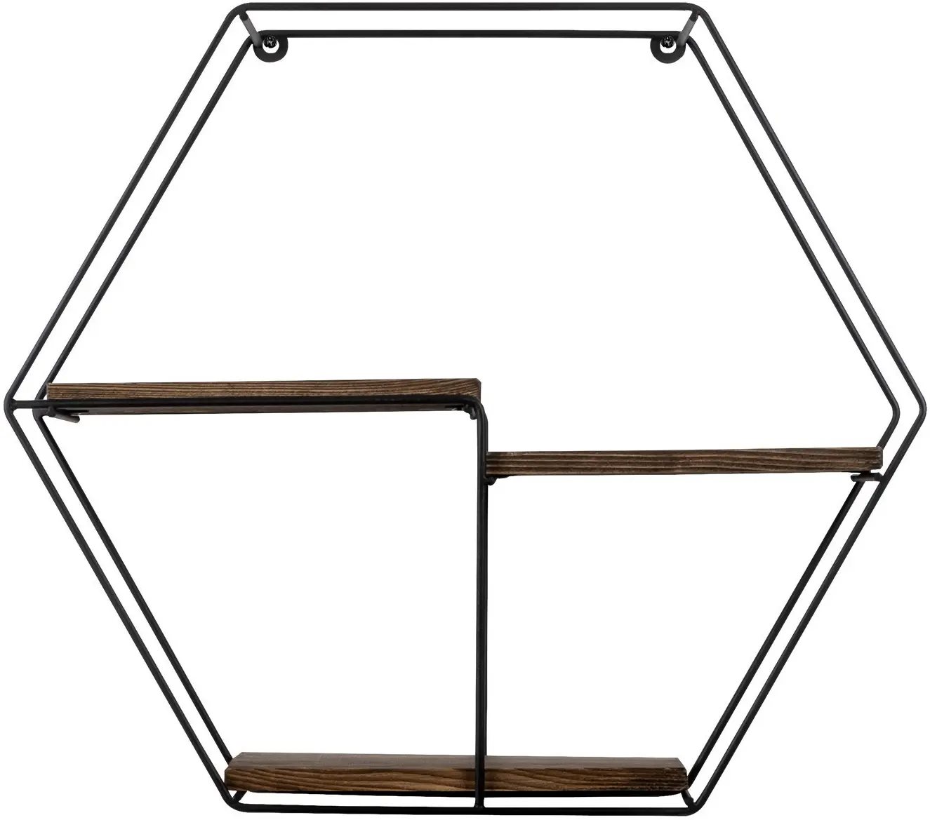 Полка Mirage Meble Narcissus Walnut/Black