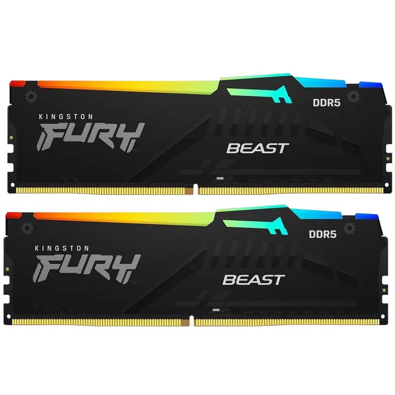 Оперативная память Kingston FURY Beast RGB 64GB (Kit of 2x32GB) DDR5-6000MHz
