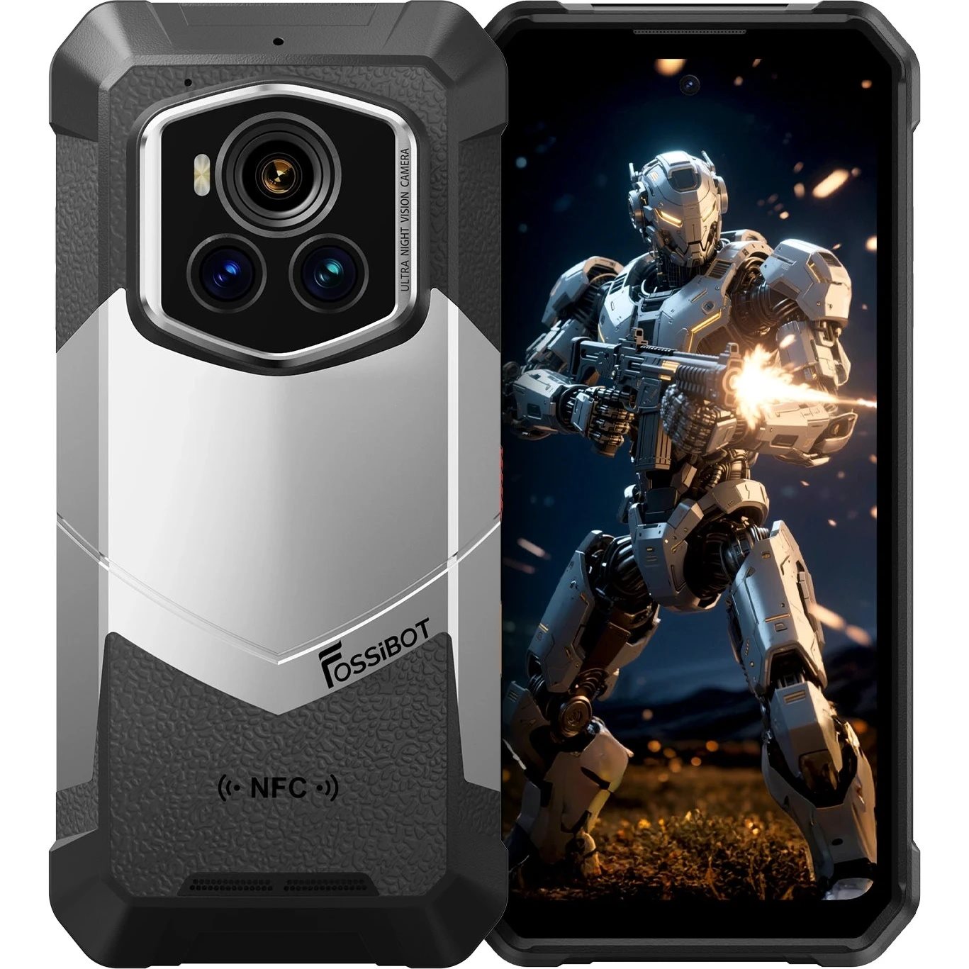 Telefon mobil FOSSiBOT F107 PRO 5G RUGGET 12/512GB Gray