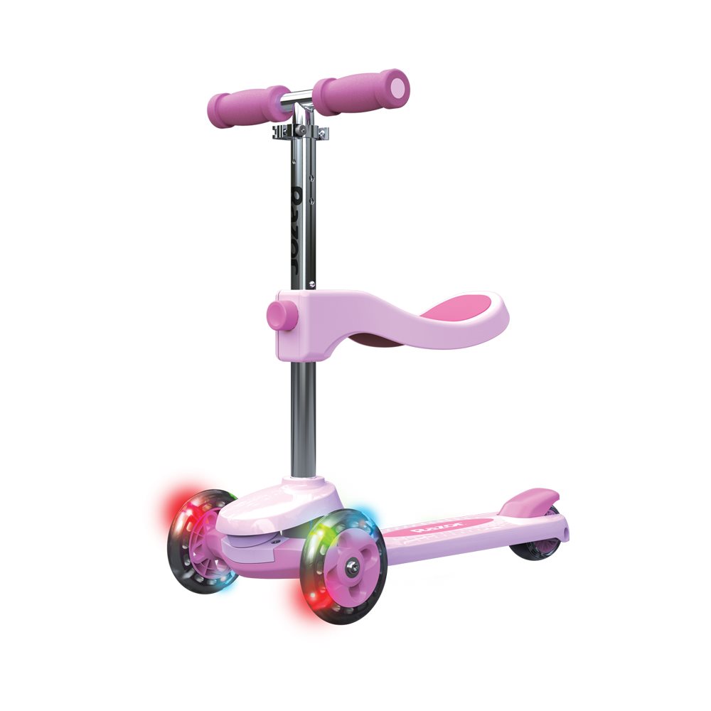 Trotinetă Razor Scooter Kids Convertible 2in1 Rollie Deluxe, Pink