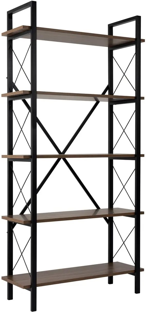 Стеллаж Mirage Meble Elysian Walnut/Black