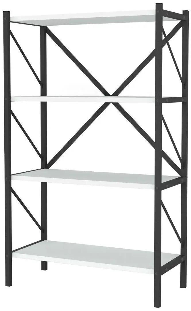 Стеллаж Bofigo 4 Shelves Metal White/Black