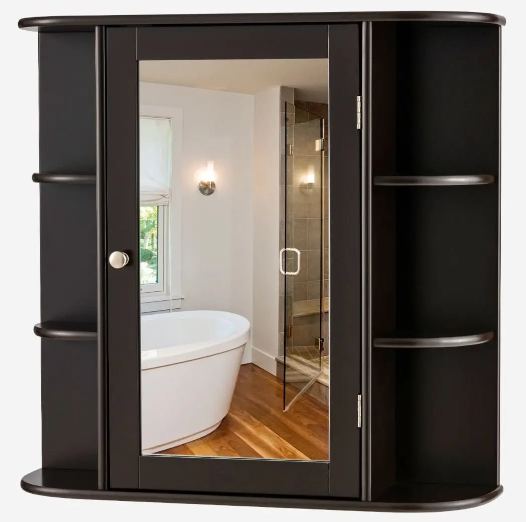 Dulap cu oglindă Costway JV10446BN, Brown
