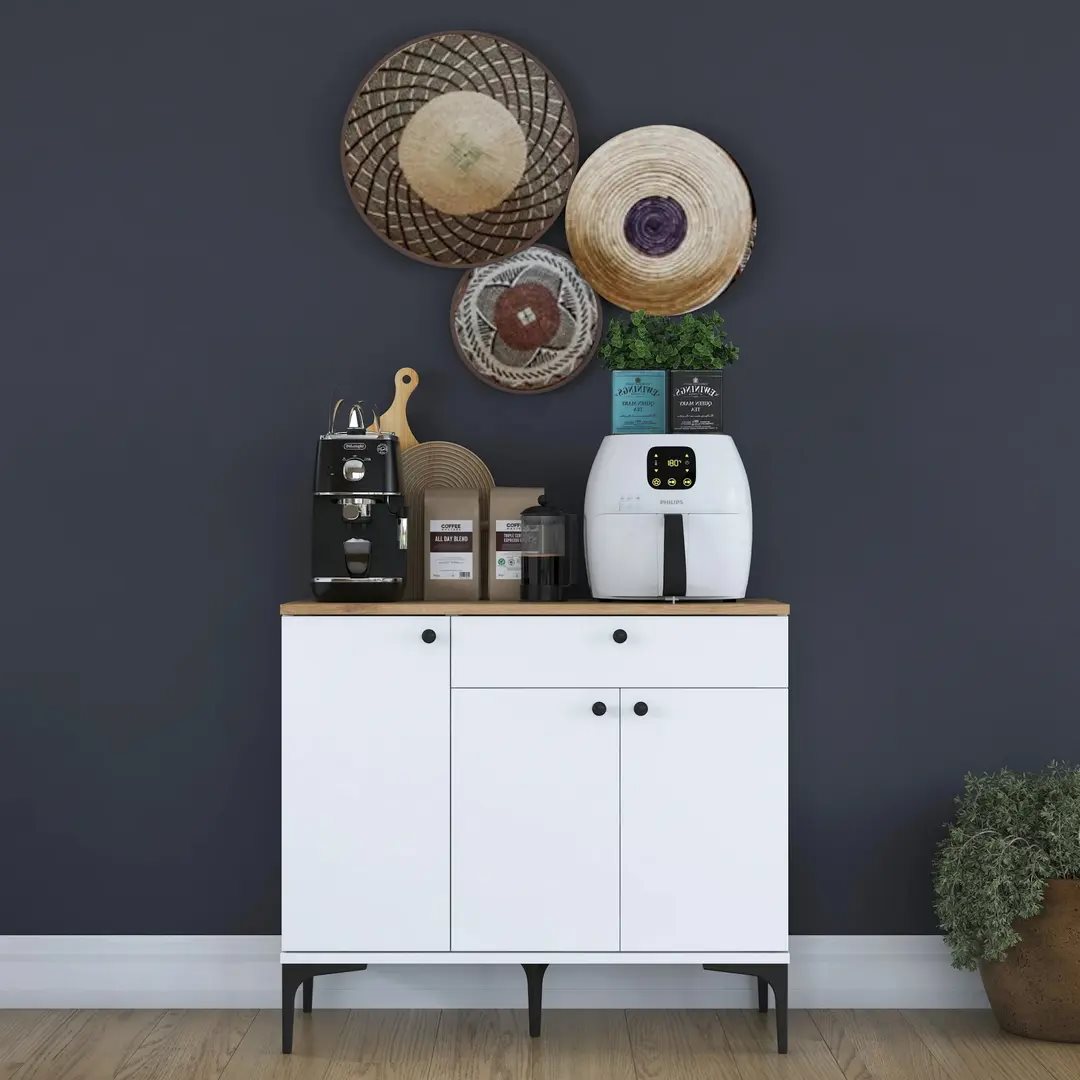 Dulap Mirage Meble JE194 White/Walnut