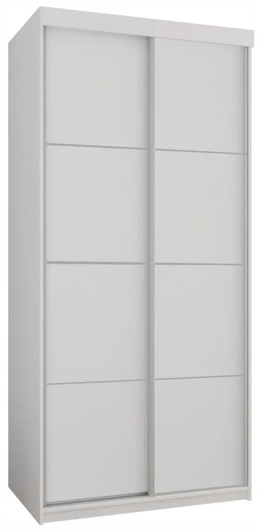 Dulap cu uși glisante Prime Furniture Top 25 Plus 100 White