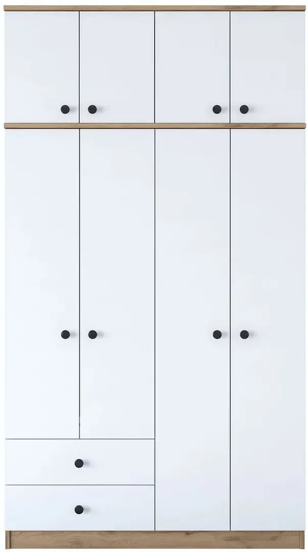 Dulap Mirage Meble BA121 S 8D2S Walnut/White