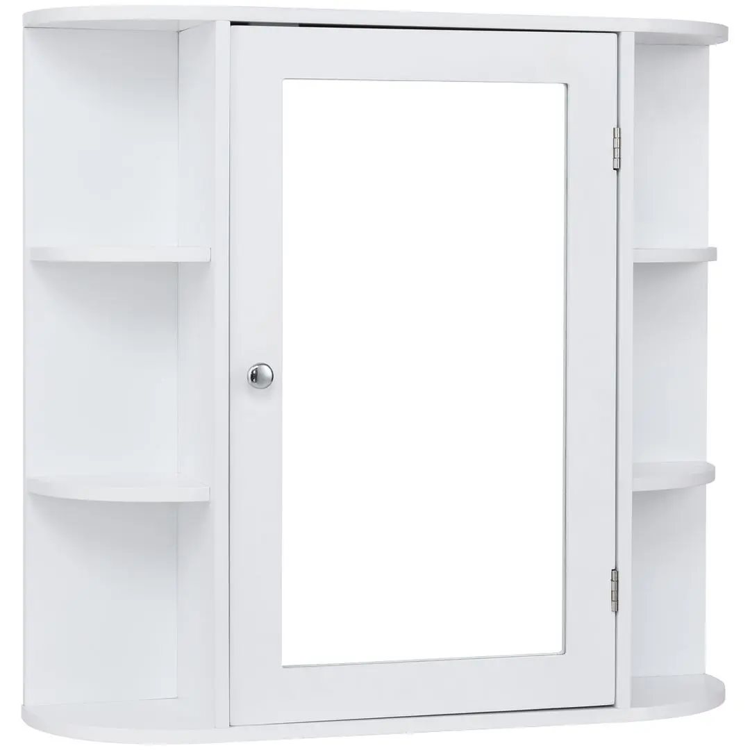 Dulap cu oglindă Costway JV10446WH White