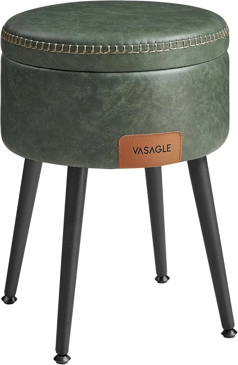 Taburet-puf Vasagle Ekho LOM005C01, Forest Green