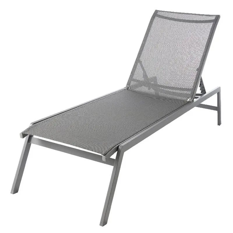 Шезлонг GoodHome Batz, Steel Gray