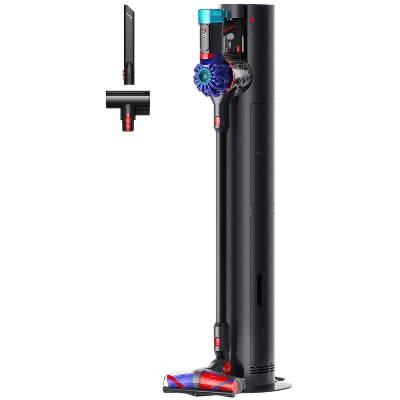 Вертикальный пылесос Dyson V10 Konical + Auto Empty dock Vinca/Black