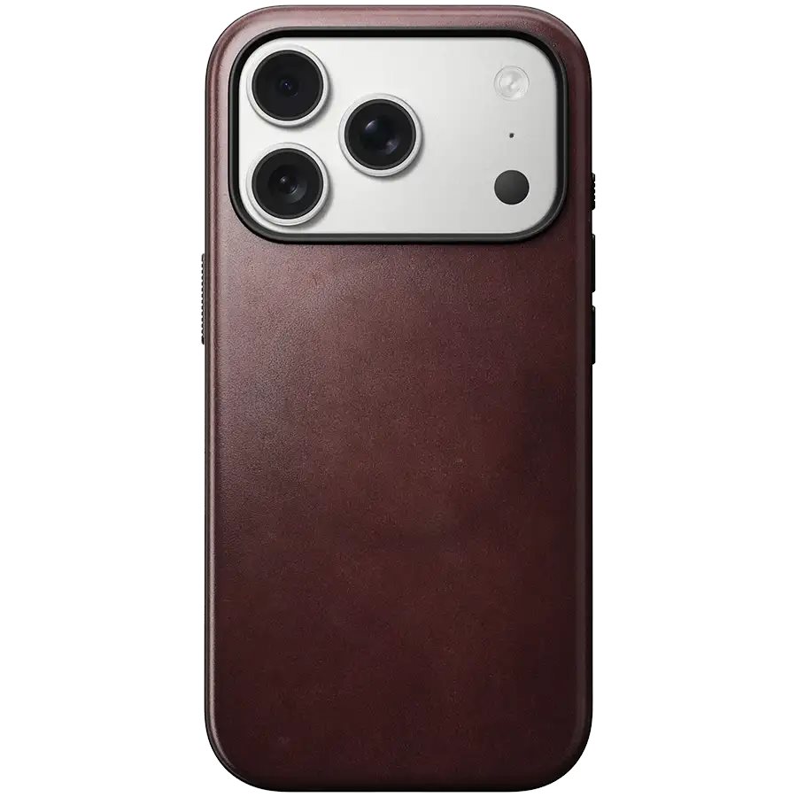 Чехол NOMAD Modern Horween MagSafe iPhone 17 Pro Max Burgundy