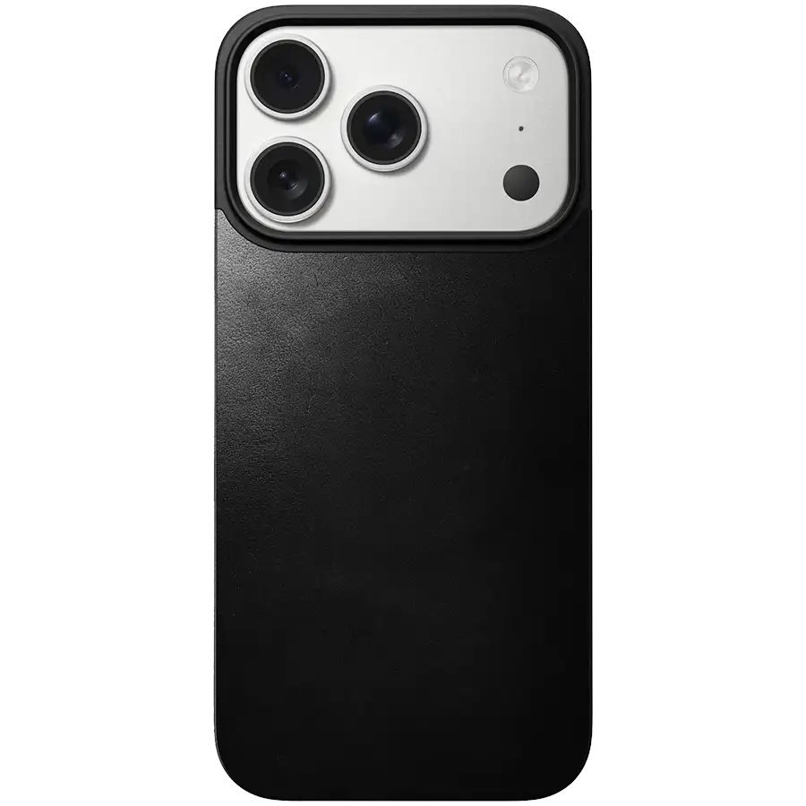 Чехол Nomad Magnetic Leather Back Horween iPhone 17 Pro Black
