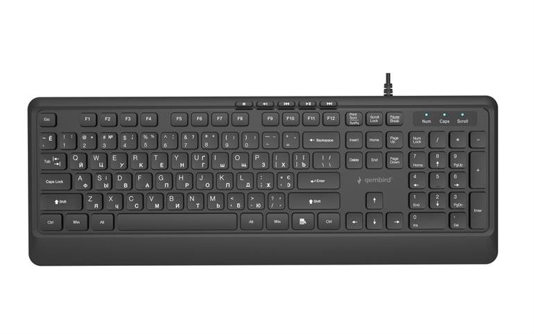Клавиатура Gembird B-MCH-05-CYRL, Black