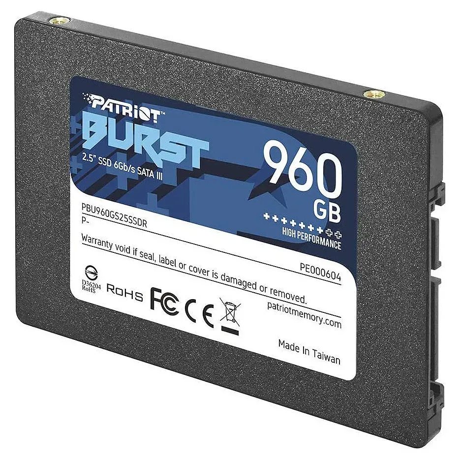 Внутренний SSD 960GB Patriot Burst PBE960GS25SSDR