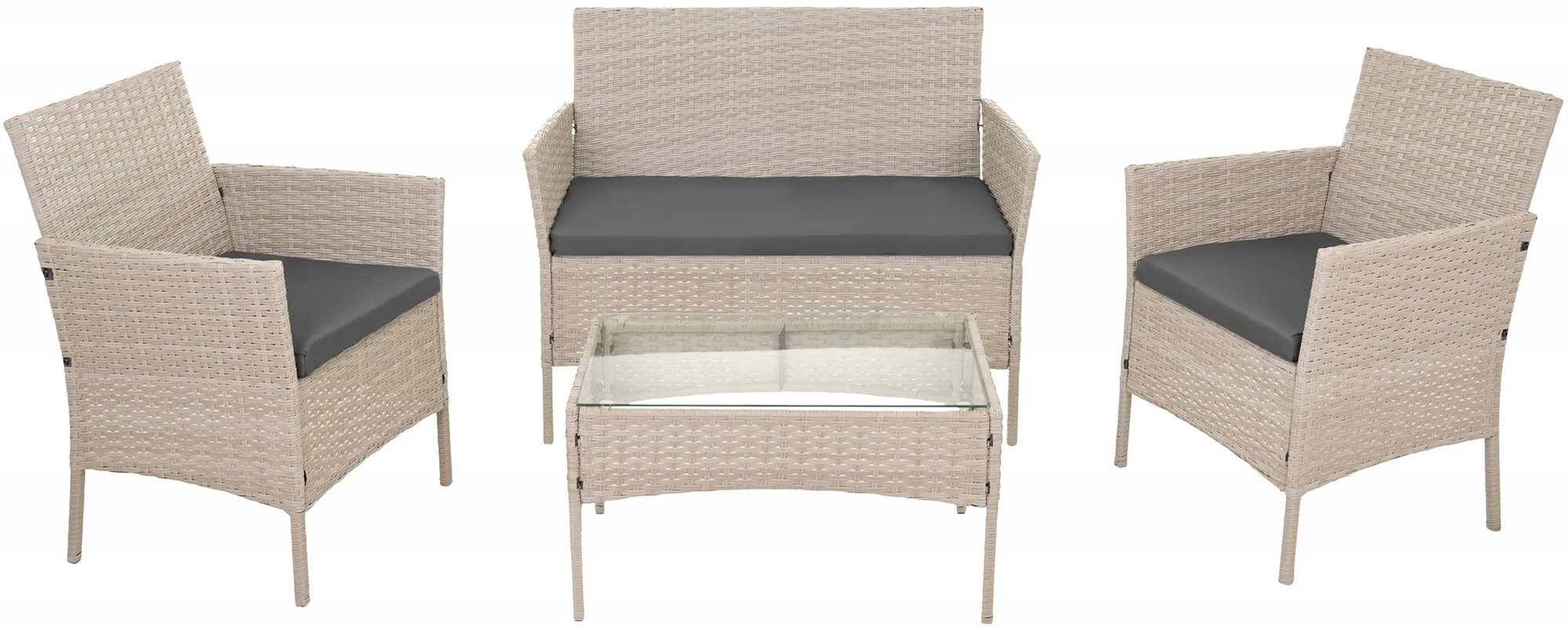 Комплект садовой мебели Gardlov 26909 Beige/Grey