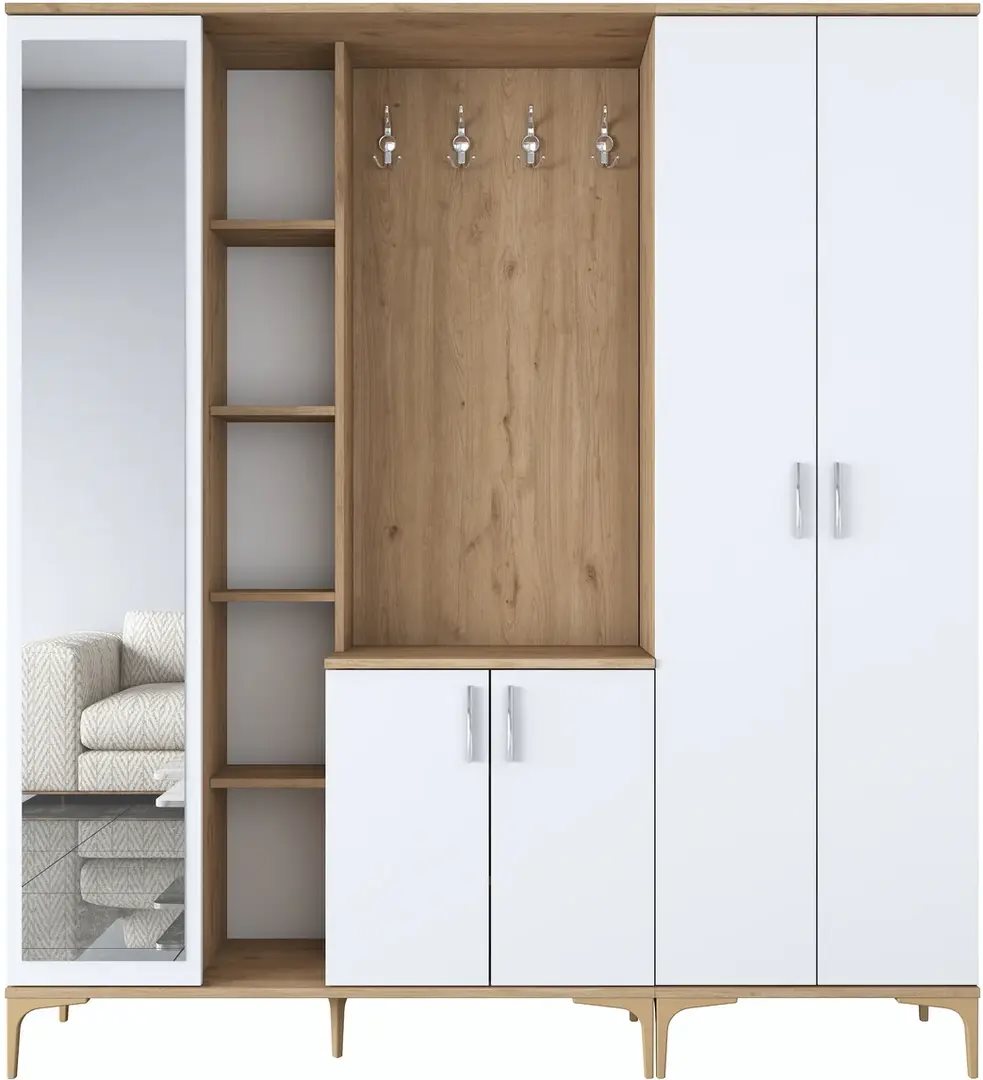 Antreu Mirage Meble EA129 Walnut/White