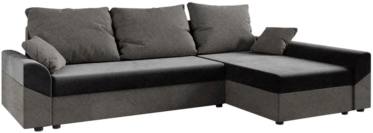 Canapea de colt Space Meble Denver L Sawana 05/Sawana 21 (Gray/Dark Gray)