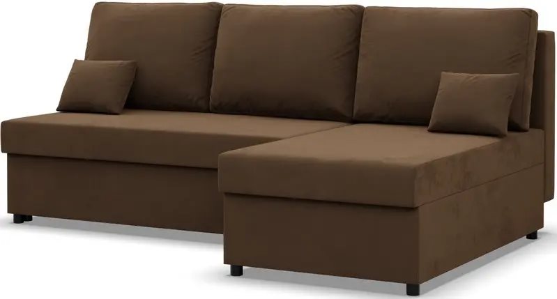 Canapea colț Magnifico Meble Kemi Bonell Mikrofaza 20, Brown