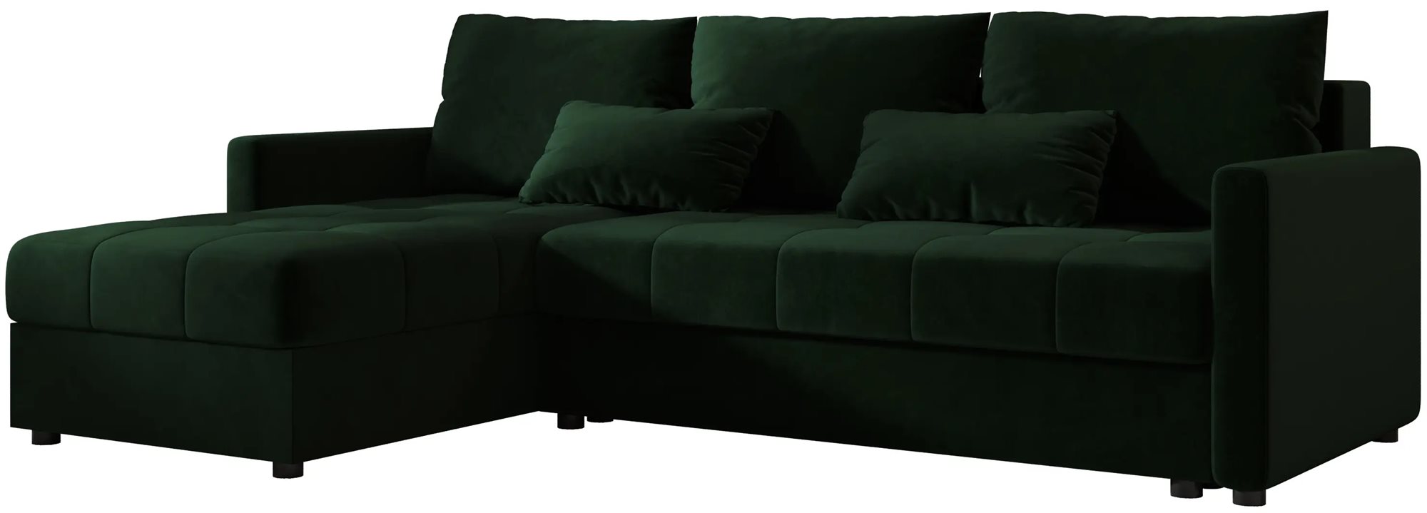 Диван угловой Space Meble Mos L Bis Itaka 10, Green Dark