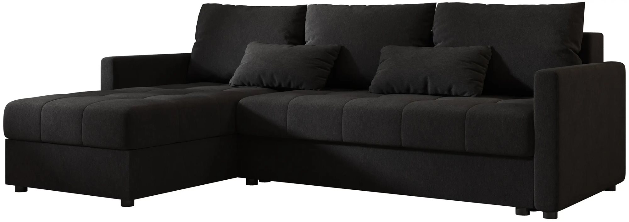 Диван угловой Space Meble Mos L Bis Cosmic 100, Black