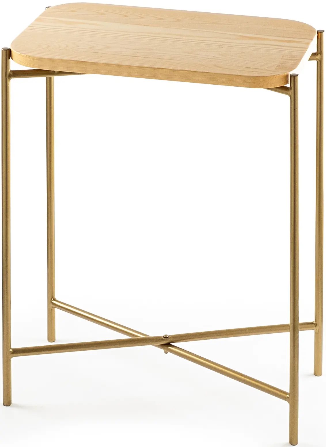 Журнальный столик Mirage Meble Shb-003-A, Natural/Gold
