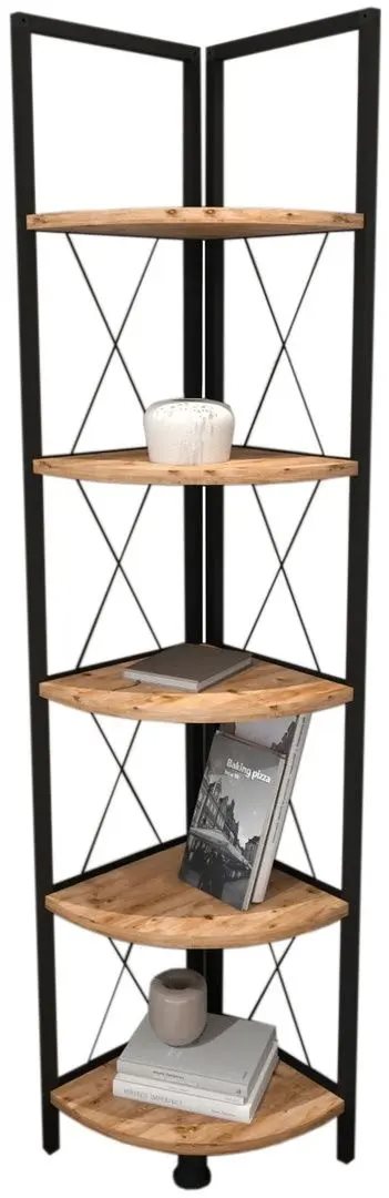 Стеллаж угловой Bofigo 5 Shelves Pine/Black
