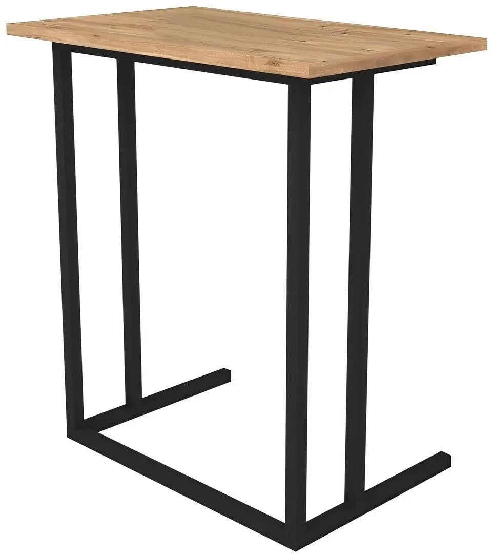 Masa de birou pentru laptop Bofigo Metal, Pine/Black