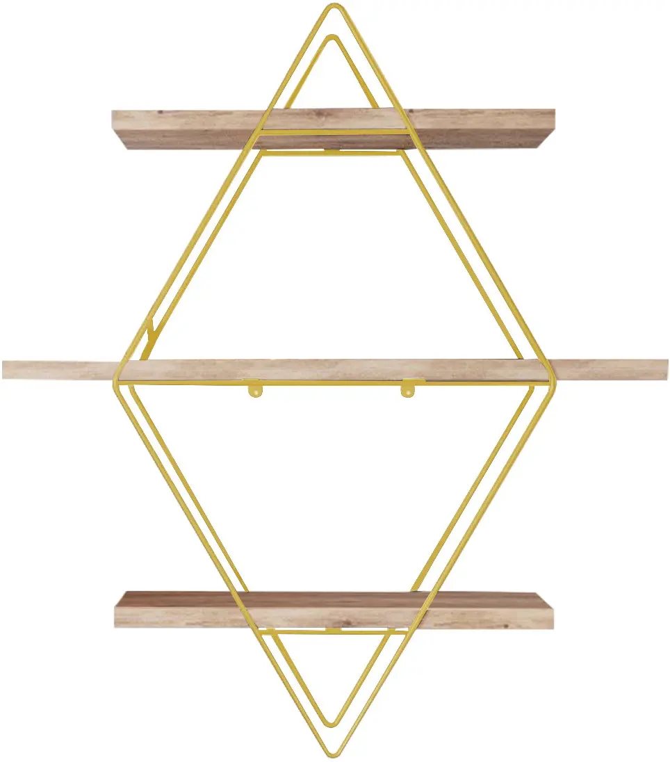 Raft Mirage Meble Prizma Brown/Gold