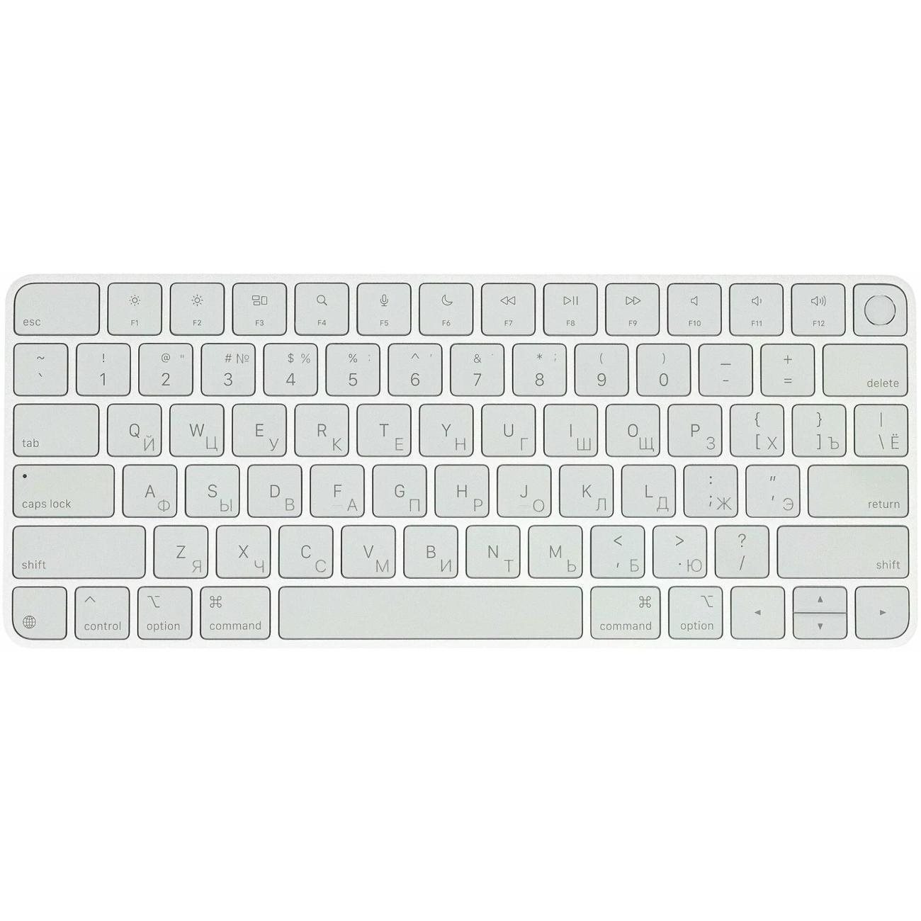 Клавиатура Apple Magic Keyboard with Touch ID, White Bluetooth MXCK3