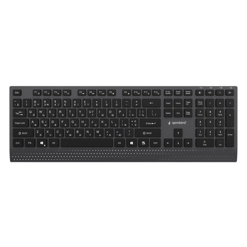 Tastatură Gembird KB-MCH-06-CYRL, EN/RU, Black