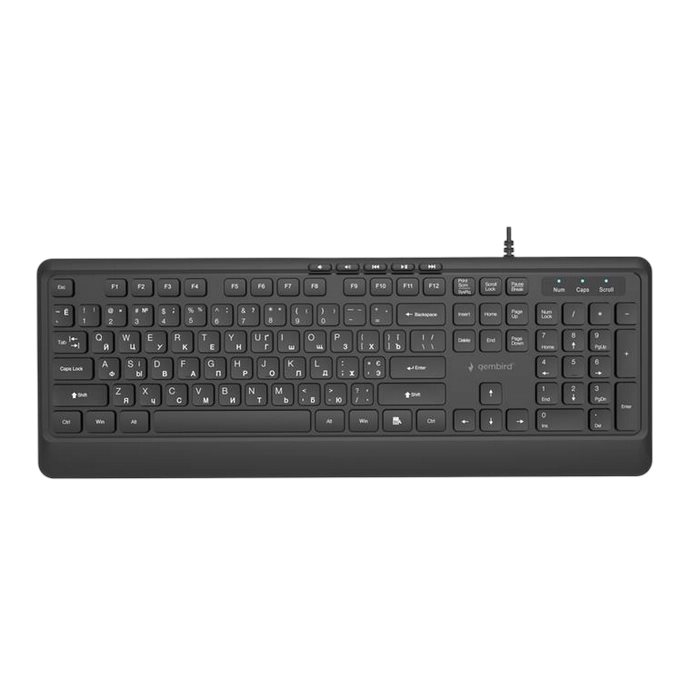 Tastatură Gembird KB-MCH-05-CYRL, Black