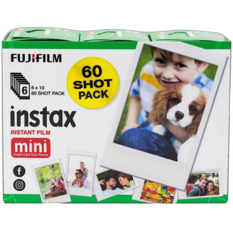 Фотобумага Fujifilm Instax Mini Instant Film Multi-Pack (60 листов), White
