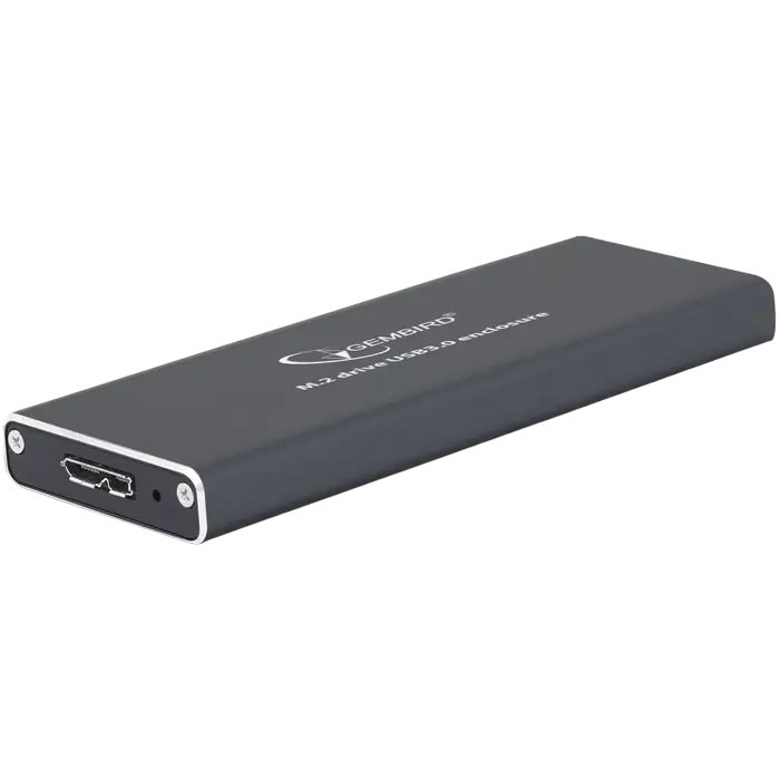 Внешний корпус для SSD M.2 SATA Gembird EE2280-U3C-01, aluminum, Black