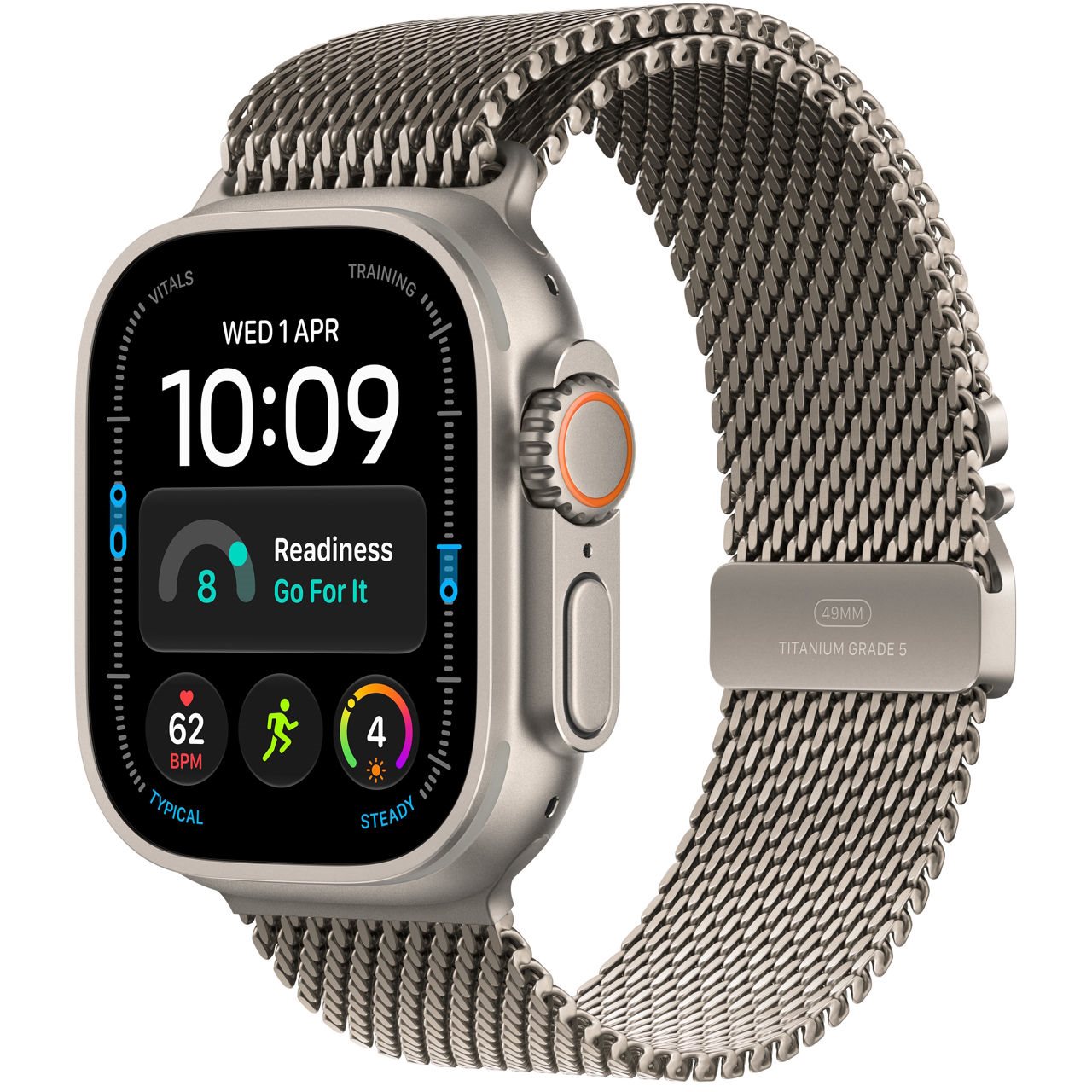 Ceas inteligent Apple Watch Ultra 4 GPS +LTE 49mm MJAA4 Natural Titanium Case Natural Titanium M/L L