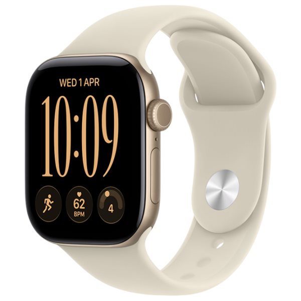 Умные часы Apple Watch Series 12 GPS 42mm MJED4 Light Gold Aluminium Case Sand Sport Band S/M
