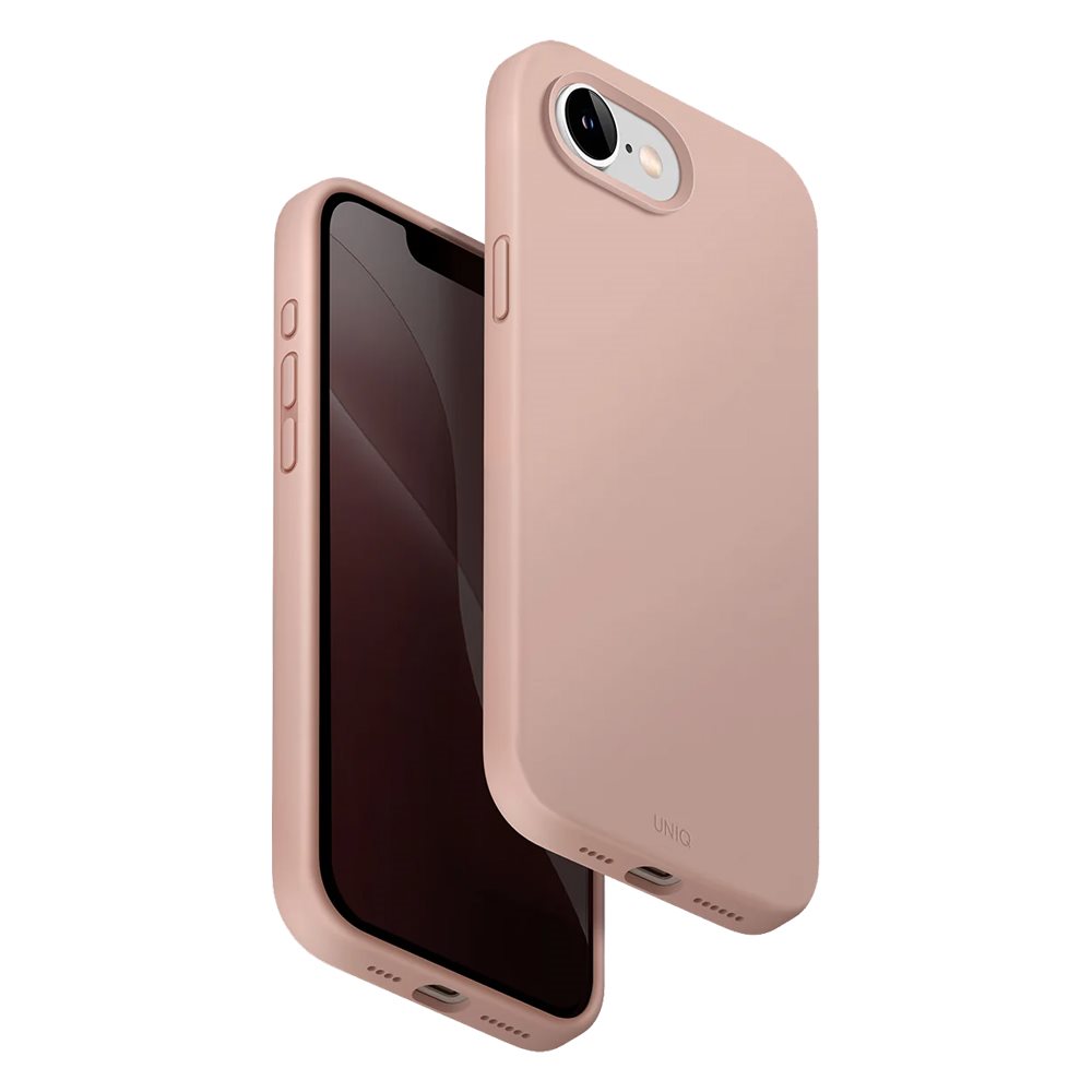 Чехол Uniq iPhone 16e/17e Hybrid MagClick Lino, Blush Pink