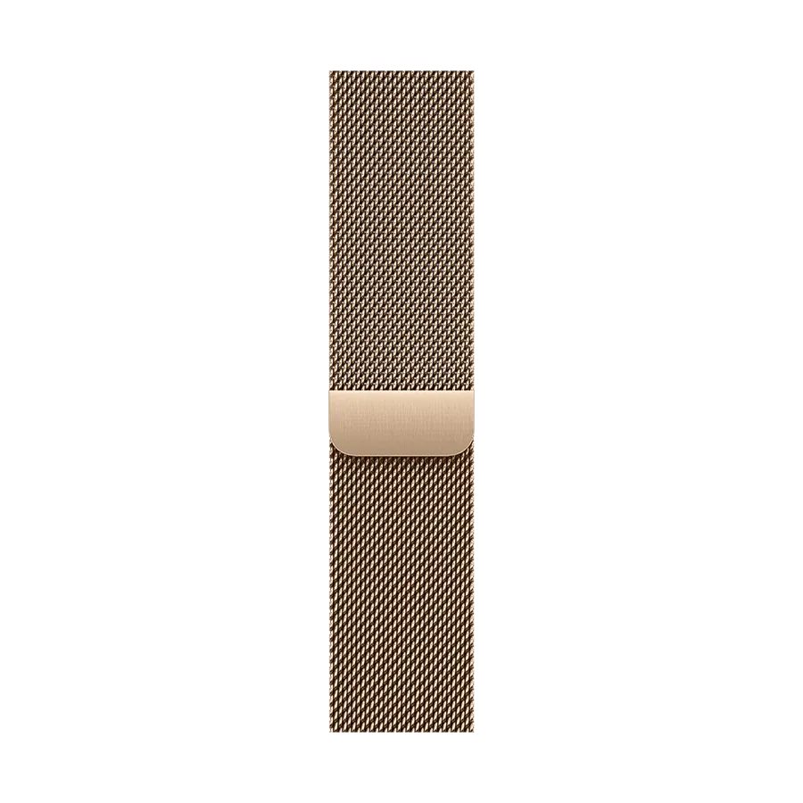 Curea APPLE 46mm Gold Milanese Loop S/M