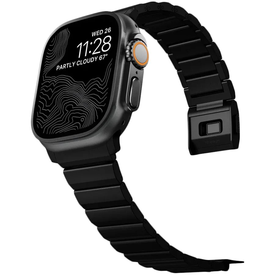 Curea NOMAD Apple Titanium Band V2 46-49mm Black